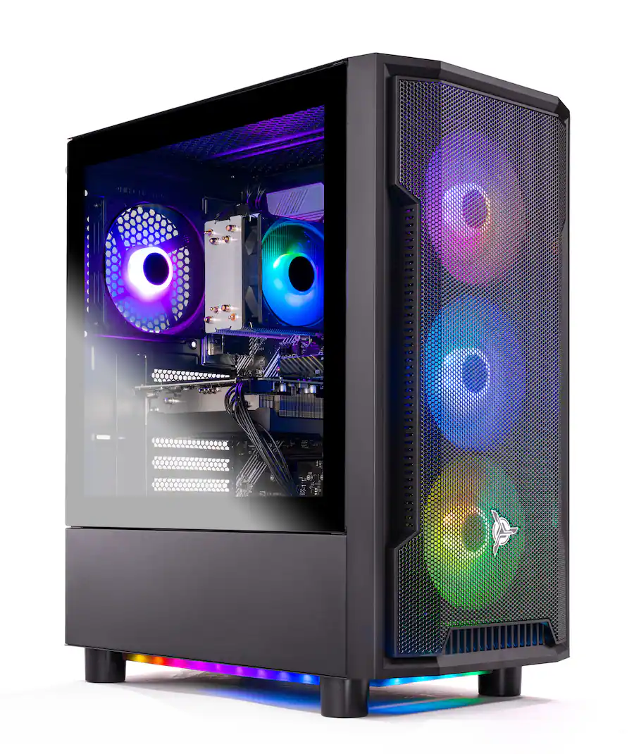 Skytech Gaming - Skytech SHADOW4 - AMD Ryzen 7 7700, 9070XT, 32GB 6000 MHz DDR5 RAM, 850W GOLD A3 PSU - Black