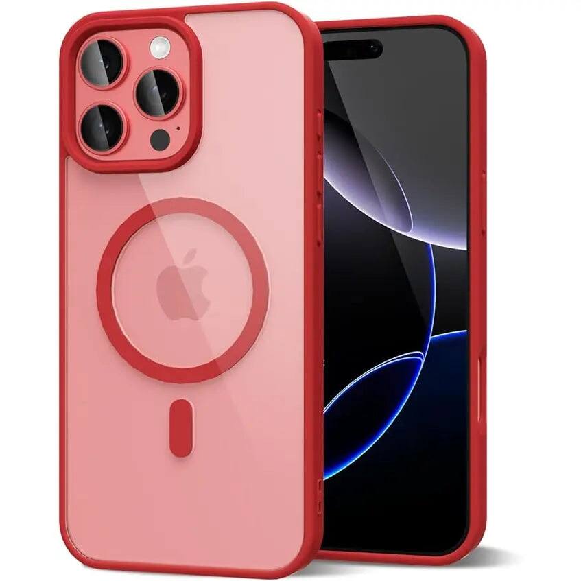 Alt View 4. Entronix - Entronix [Magnetic] Case for iPhone 12 Pro Max - [Clear Back] Soft Matte Frame - Black.
