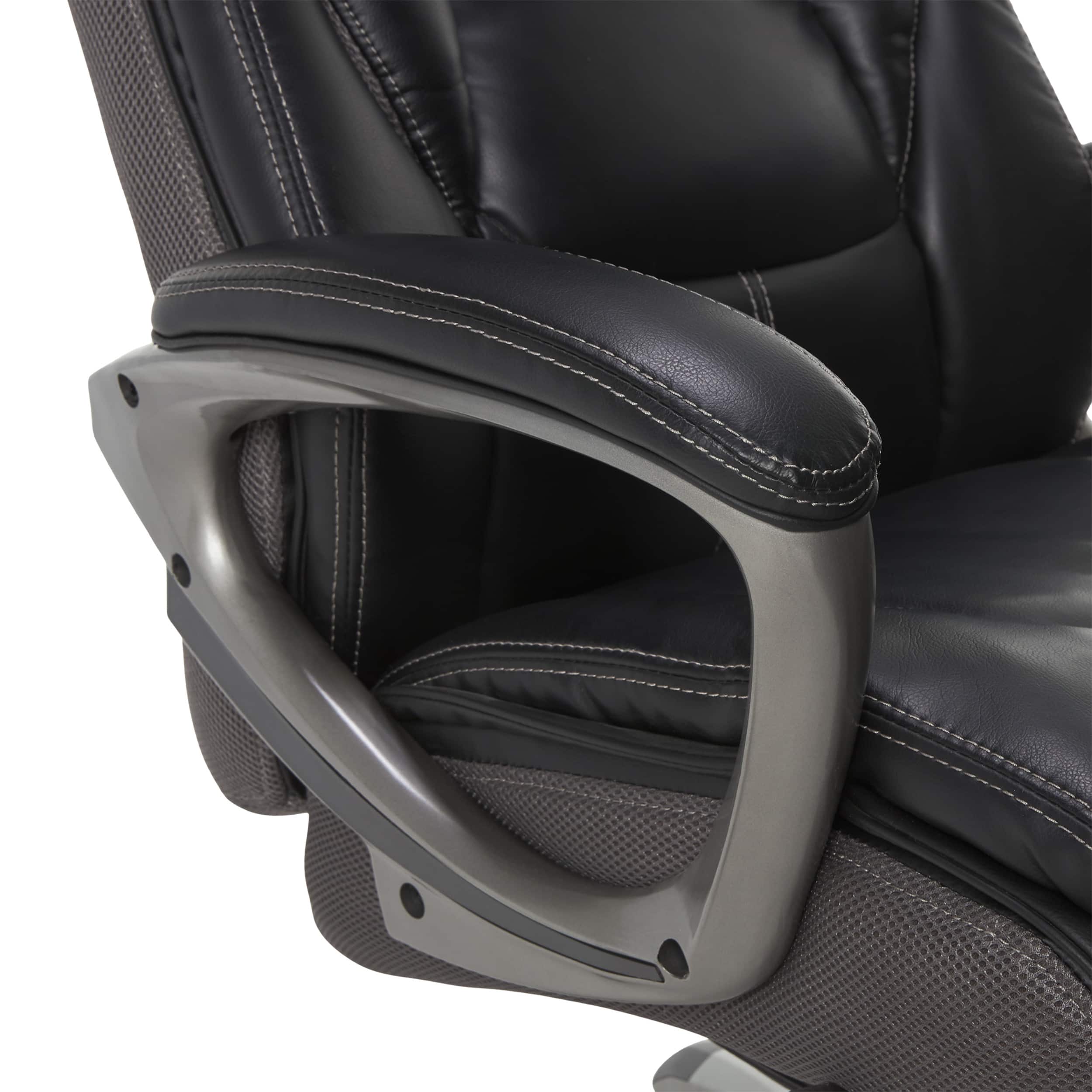 Alt View 14. Serta - Lautner Executive Office Chair with Smart Layers Technology - Black with Gray Mesh.