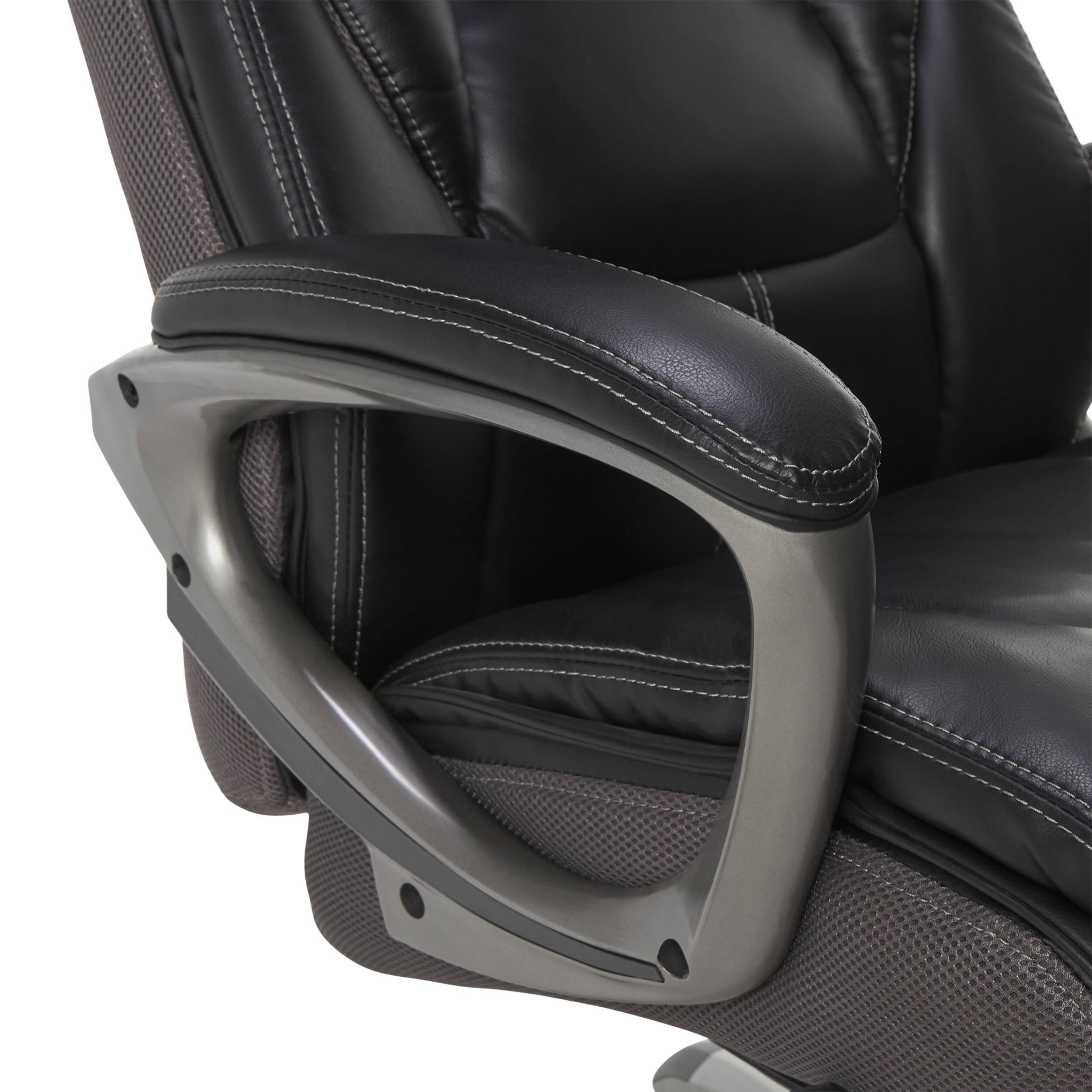 Alt View 14. Serta - Lautner Executive Office Chair - Black with Gray Mesh.