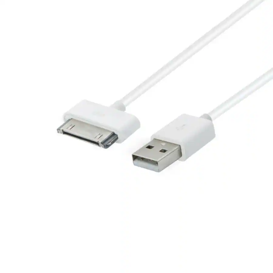 Qixxronics 3FT USB 30 Pin Charger Cable for iPhone 4S 3GS, iPad