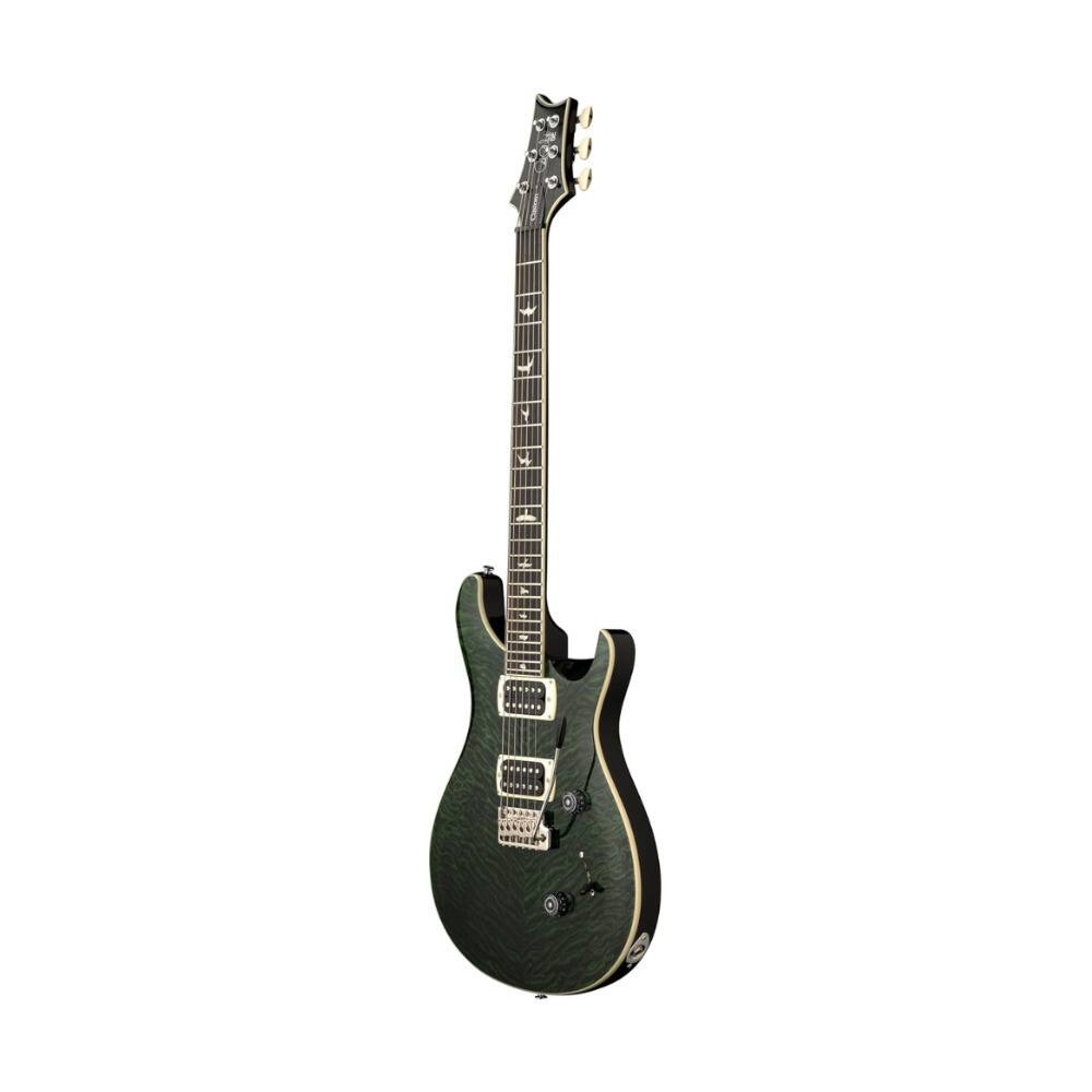 Angle. Paul Reed Smith Guitars - PRS SE Custom 24 Quilt Electric Guitar with Quilted Maple Top Teal Black).