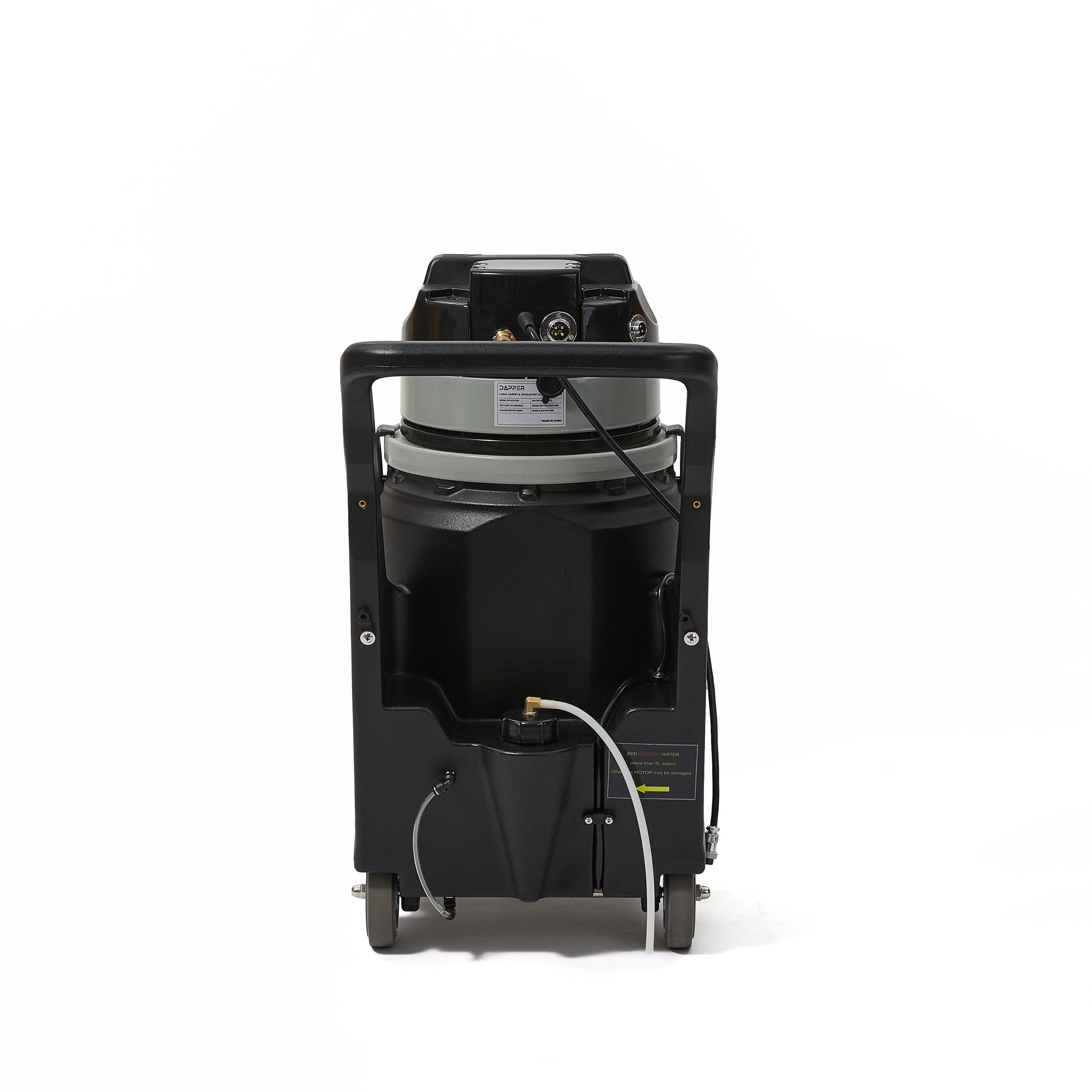 Alt View 2. Dapper Supply - Commercial Steam Wet/Dry Vacuum Cleaner with Extraction, 1 Gal. Solution & 3.5 Gal. Recovery Tank - Black.