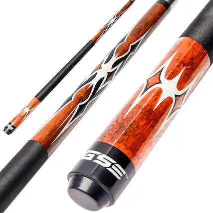 Front. GSE Games & Sports Expert - 58" 2-Piece Brown Canadian Maple Hardwood Billiard Pool Cue Stick for Men/Women - 20oz - Brown.