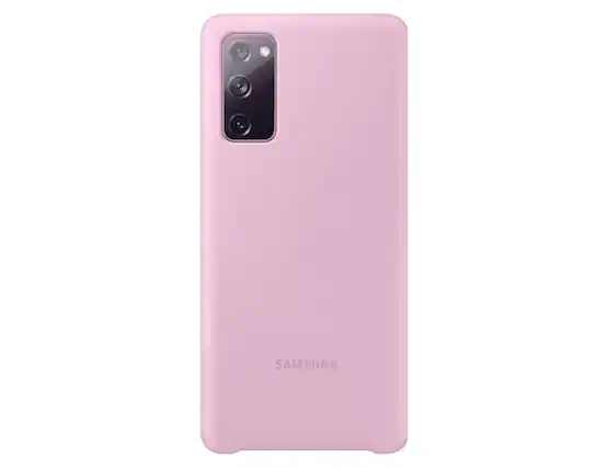 Front. Samsung - Samsung Silicone Cover for Galaxy S20 FE 5G | Color: Violet - Violet.