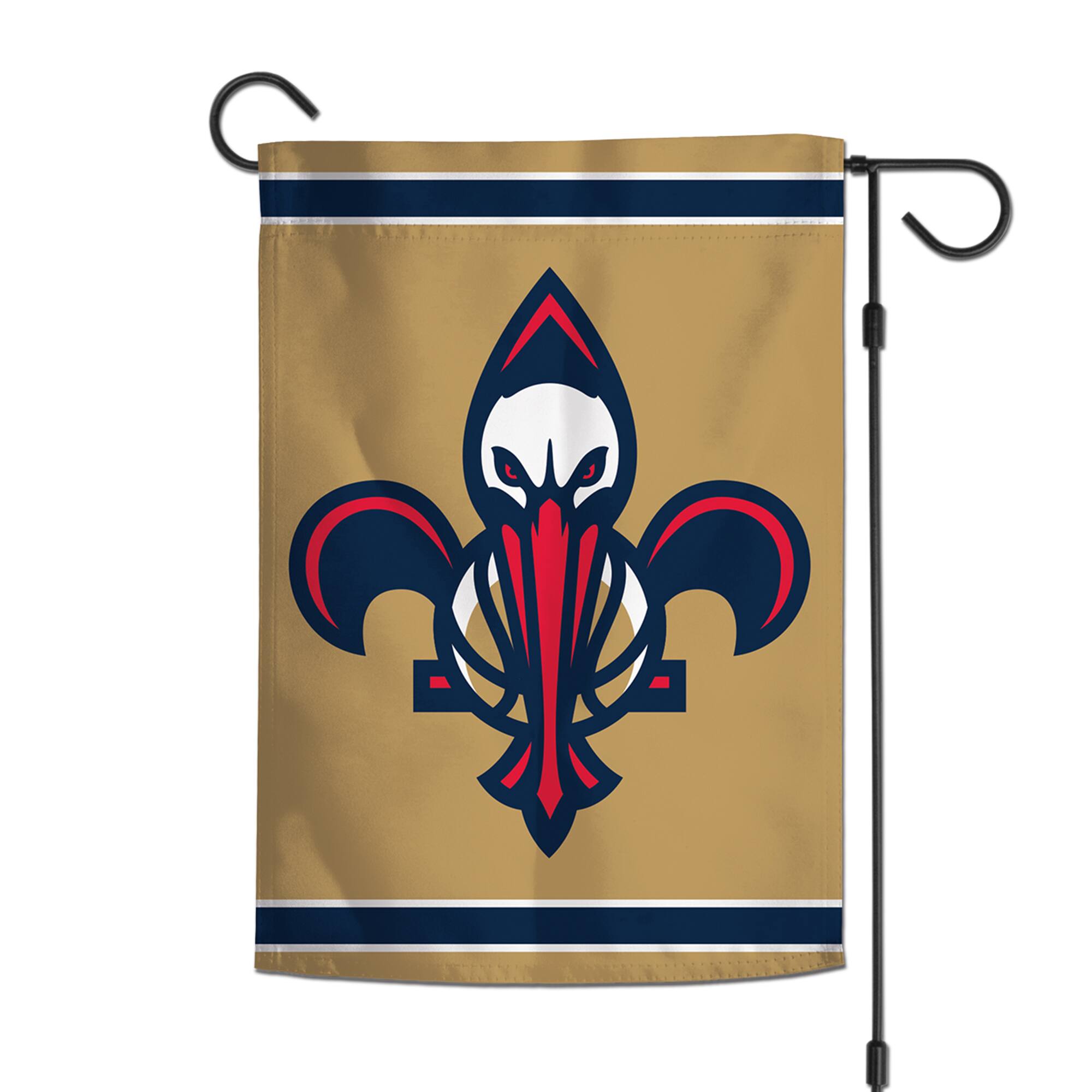 Alt View 1. WinCraft - New Orleans Pelicans 12" x 18" Double-Sided Garden Flag - Multicolor.