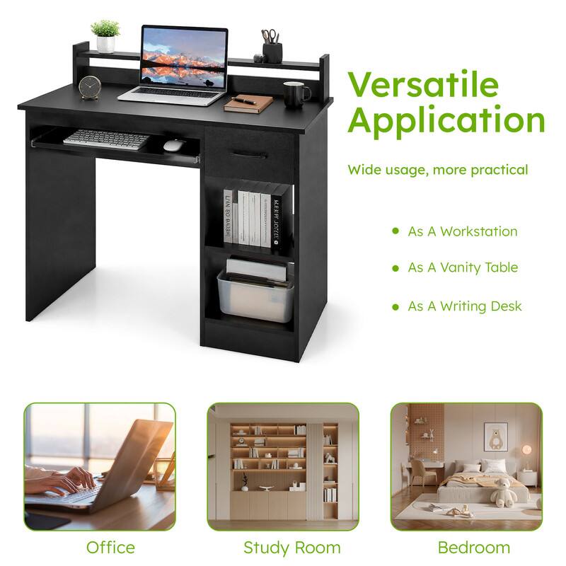 Versatile Application  
Wide usage, more practical  

- As A Workstation  
- As A Vanity Table  
- As A Writing Desk  

Office  
Study Room  
Bedroom