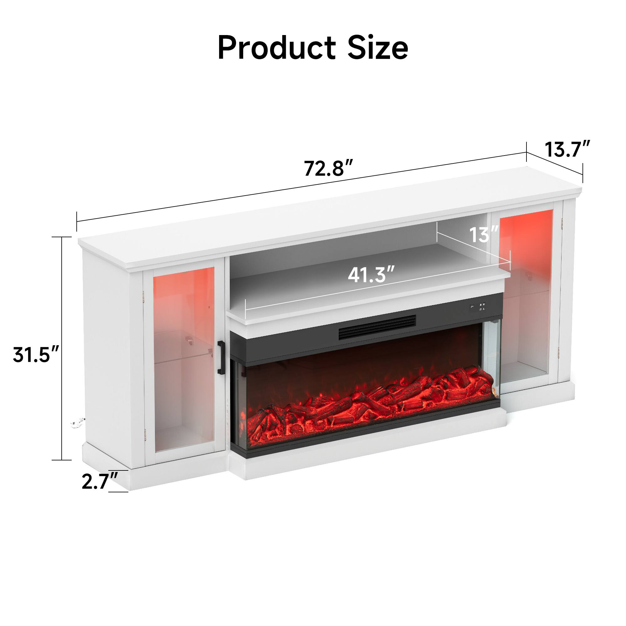 Product Size  
72.8" x 31.5" x 13.7" x 41.3" x 13" x 2.7"