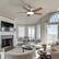 Alt View 9. Siljoy - 44-in Nickel Ceiling Fan with LED Light and Remote Control Include (5 Blades) For Bedroom Living Room and kitchen - Nickel.