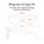 Regular bridge fit for those with a high nose bridge and lower cheekbones. 131.98 mm 42.6 mm 23 mm 150 mm.