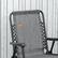 Alt View 1. Resenkos - Resenkos Patio Folding Chair, Outdoor Bungee Sling Chair w/ Armrests, Portable Lawn Chair, Alloy Steel, Gray - Gray.