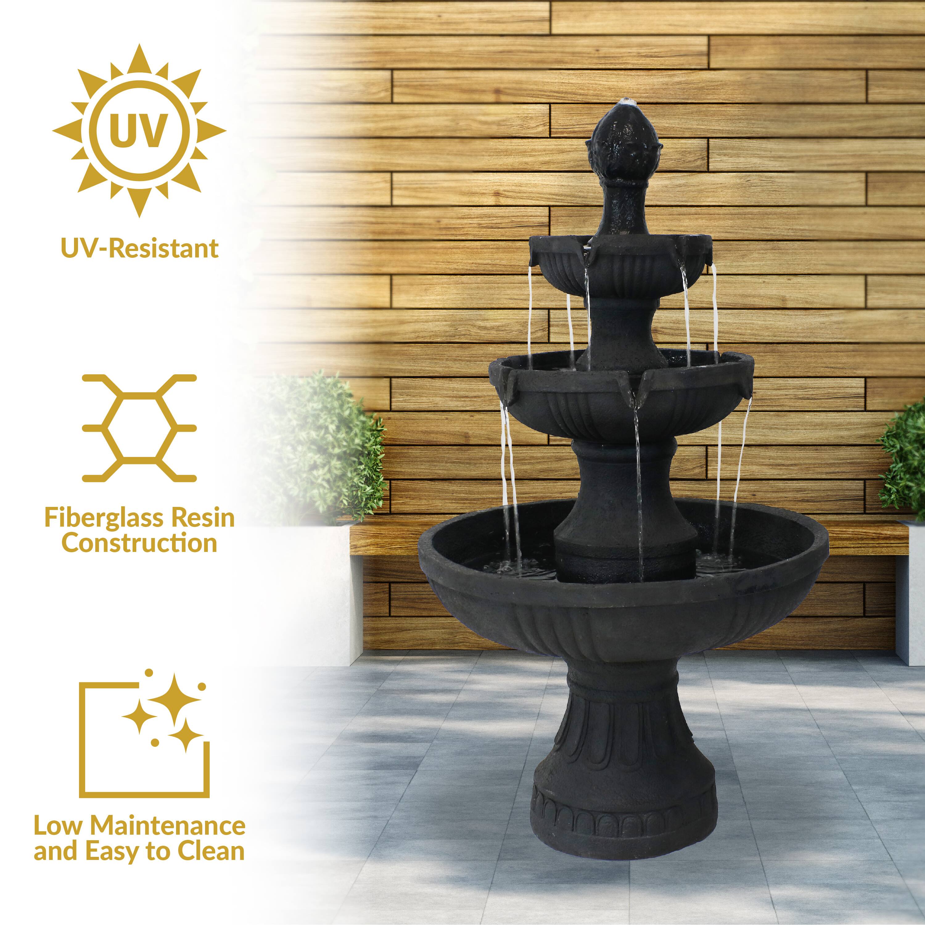 UV-Resistant  
Fiberglass Resin Construction  
Low Maintenance and Easy to Clean