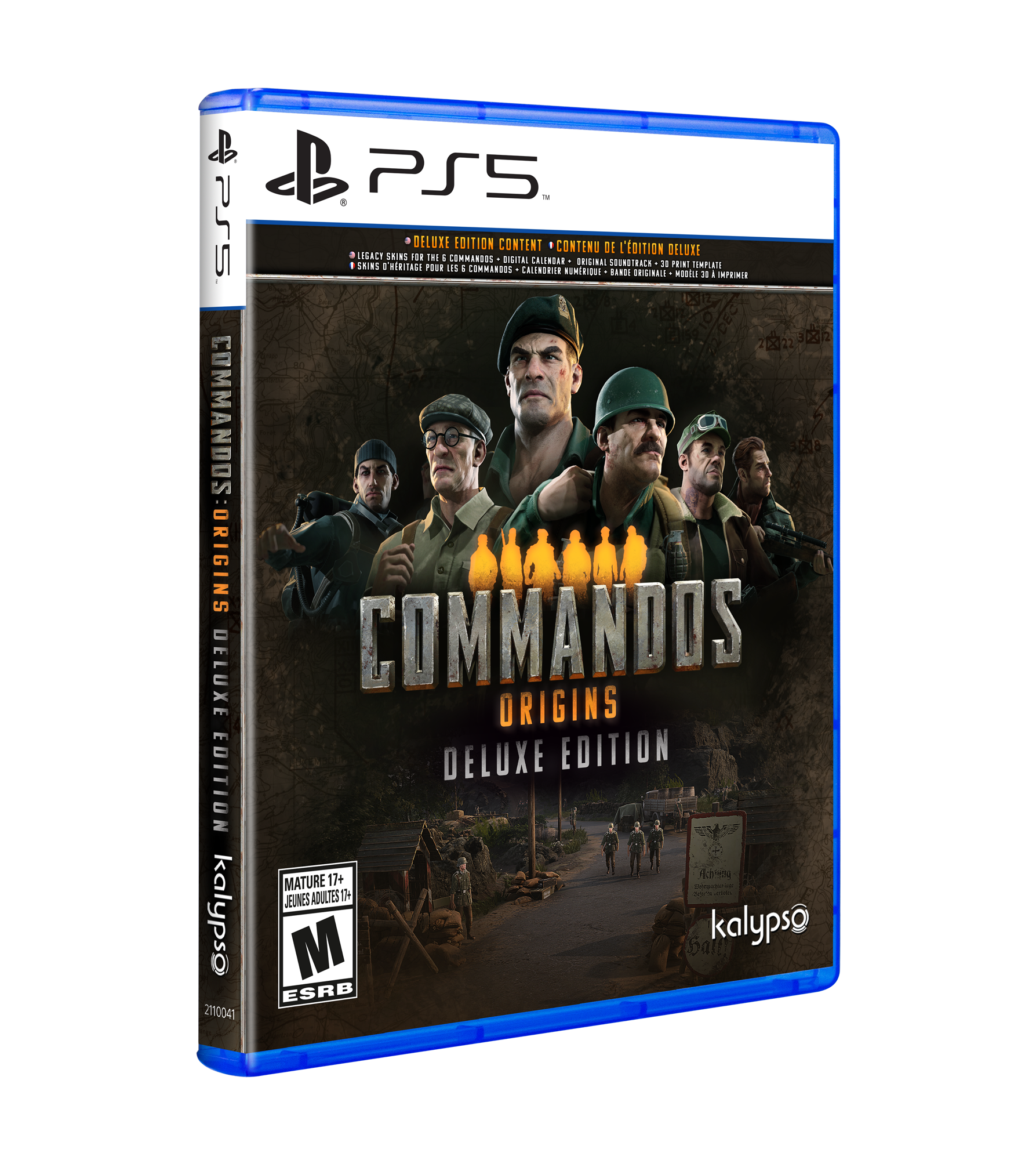 de PS5™ PS5 3 I LEGACY SKINS I HRITAGE SHINS FOR DELUXE POUR THE 6 LES COMMANDOS EDITION i COMMANDOS CONTENT DIGITAL CALENDRIER CALENDAR CONTENU NUMERIQUE ORIGINAL DE SOUNDTRACK BANDE L'DITION ORIGINALE 30 DELUXE PRINT MODELE TEMPLATE 30 I IMPRIMER COMMANDOS .. ORIGINS COMMANDOS DELUXE ORIGINS DELUXE EDITION EDITION 17+ Hichiese MATURE JEUNES ADULTES 17+ kalypso M ESRB Ball kalypso 2110041