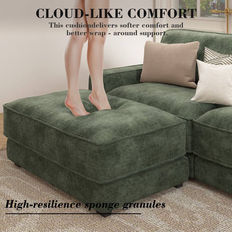 CLOUD-LIKE COMFORT  
This cushion delivers softer comfort and better wrap-around support.  

High-resilience sponge granules