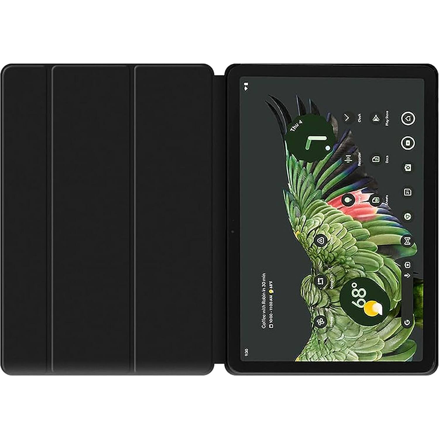Alt View 12. SaharaCase - AirShield Tri-Fold Folio Case for Google Pixel Tablet - Black.