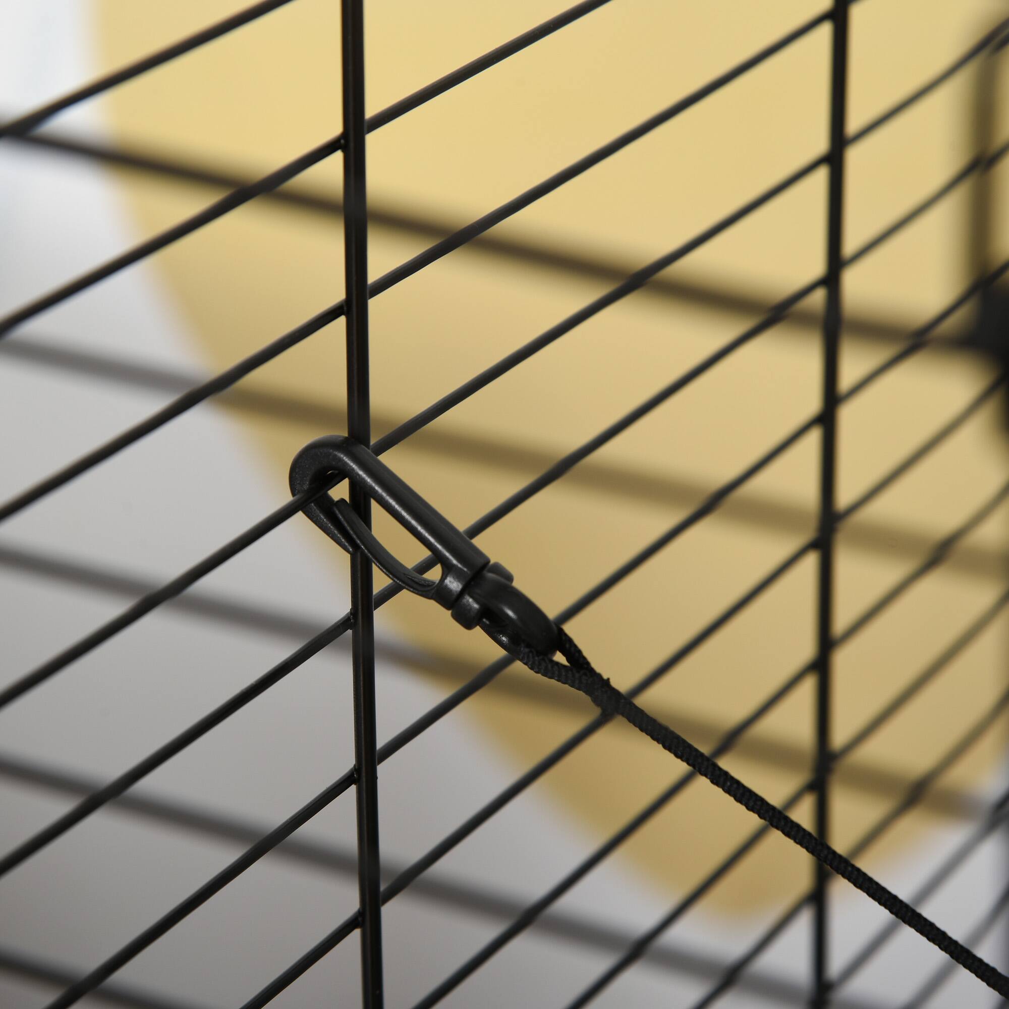 Alt View 4. Pawhut - 42" Ferret Cage, Small Animal Habitat Metal Pet Cage with Wheels Brakes, Hammocks, Hanging Tunnels, 3 Doors.