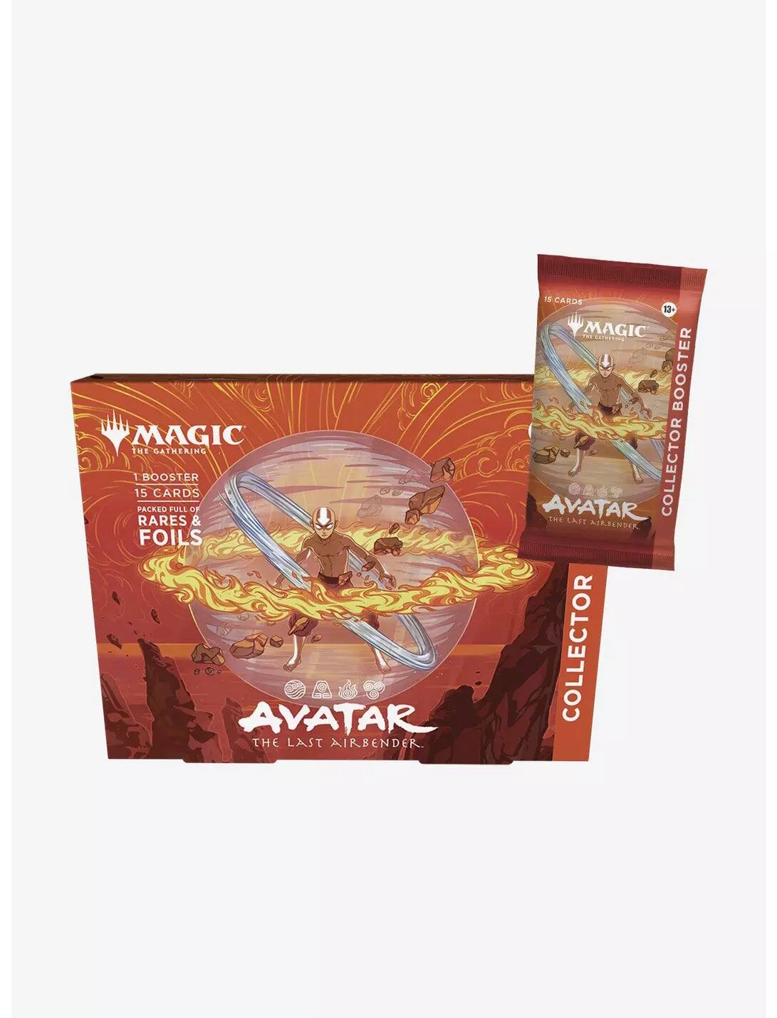 MAGIC THE GATHERING 1 BOOSTER 15 CARDS PACKED FULL OF RARES & FOILS AVATAR THE LAST AIRBENDER. 1E CARDS 13. PECATNS MAGIC BOOSTER AVATAR @A COLLECTOR THE LAST AIRBENDER