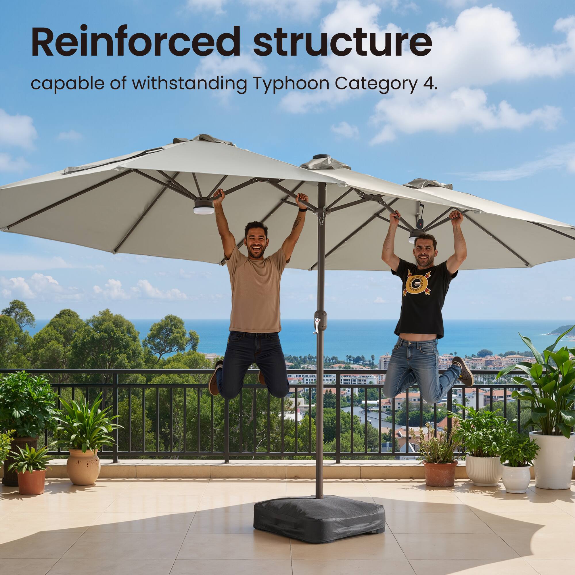 Reinforced structure capable of withstanding Typhoon Category 4.