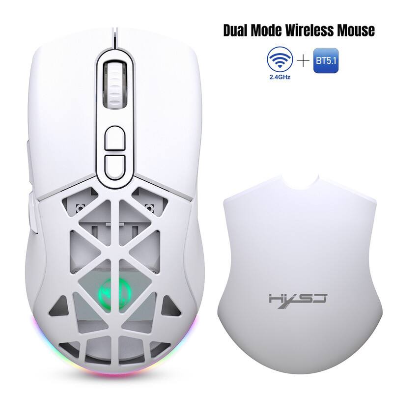 Dual Mode Wireless Mouse + BT5.1 2.4GHz HySJ