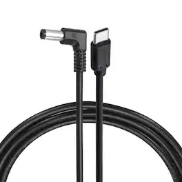 Unique Bargains - USB C to DC Power Cable, 12V 3A 36W, 5.5x2.1mm, PD Trigger for Laptop, Monitor, Security Camera - Black