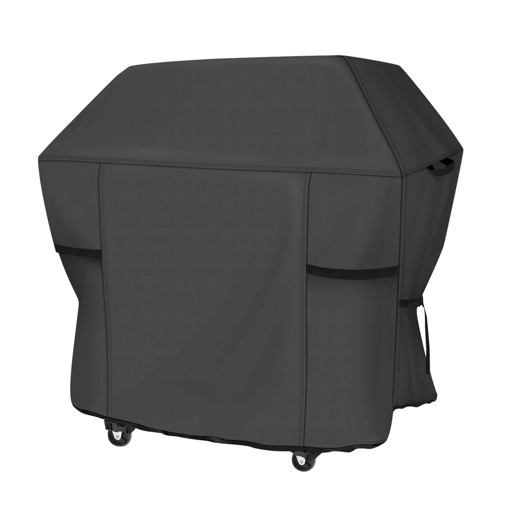 Fabibe - Waterproof Grill Cover 52 Inch Heavy Duty Bbq For 2-4 Burners Outdoor Gas Barbecue p General to fit most 2-4 burner g - Black 48"(L)x24"(W)x45"(H)