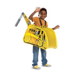 Disguise - PAW Patrol Rubble Bulldozer Pop Out Child Costume | One Size Up to Size 6 - Yellow
