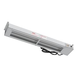 Koolmore - 36 in. High Wattage Commercial Food Strip Warmer with Toggle Controls and Cord - 120V, 850W, UL Listed - Silver