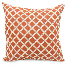 Majestic Home - Pillow 20x20 Bamboo Burnt - Orange