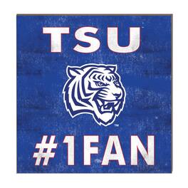 Jardine - Tennessee State Tigers 10" x 10" #1 Fan Plaque - Blue