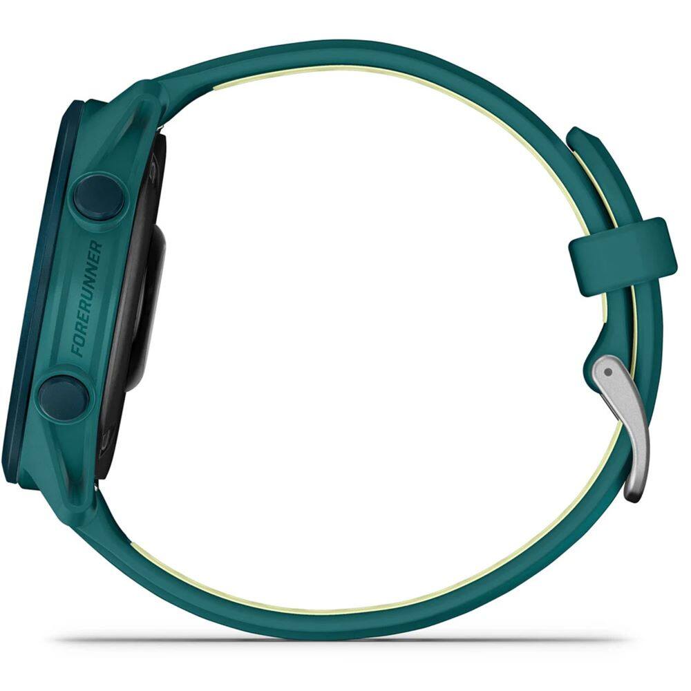 Alt View 5. Garmin - Forerunner 170 Music GPS Smartwatch 43 mm Fiber-Reinforced polymer + Charging Dock & Extra Cable Bundle - Teal Green/Citron.
