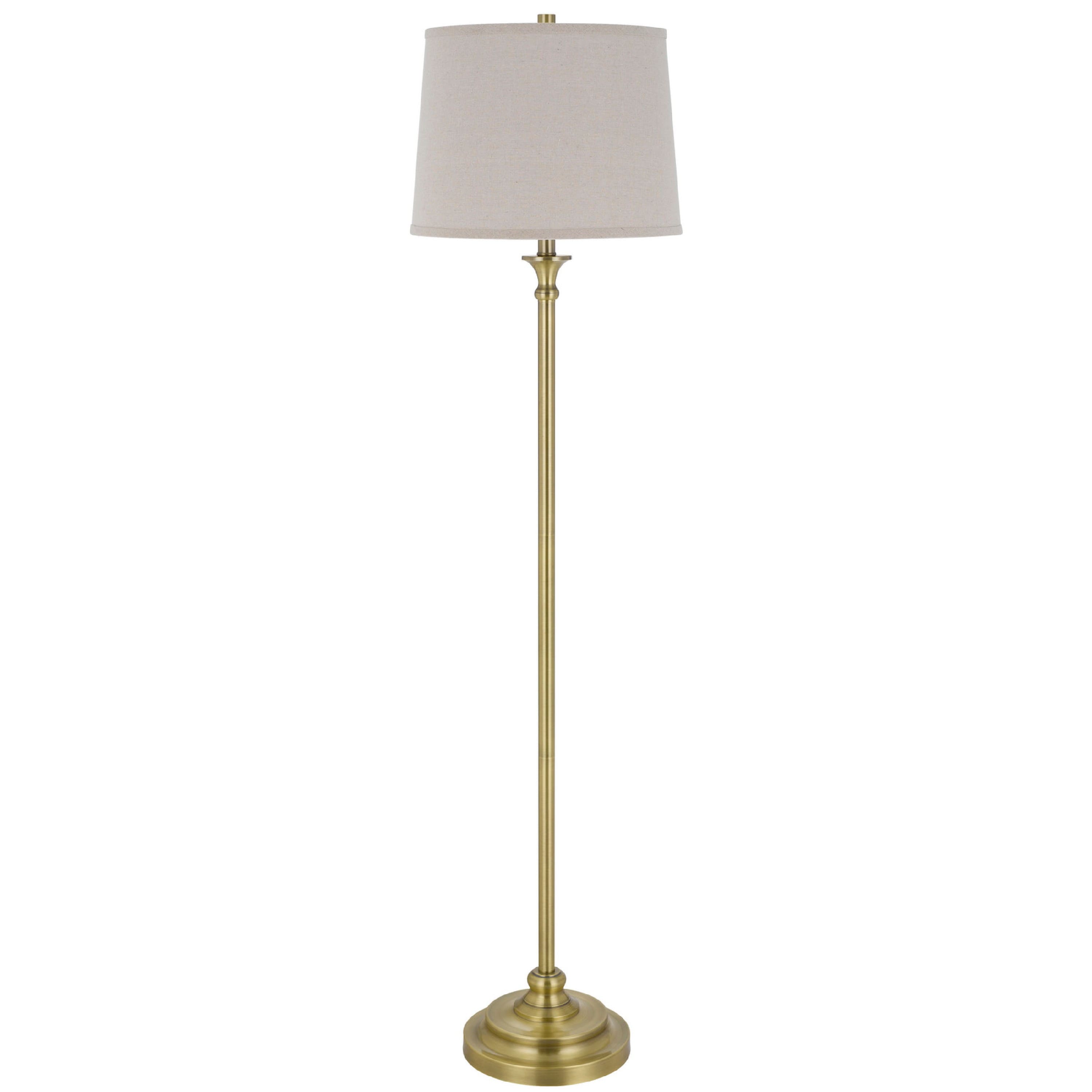 Manhattan Lane - Floor Lamp with Hardback Linen Shade, 61 Inch
