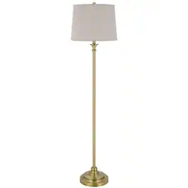 Manhattan Lane - Floor Lamp with Hardback Linen Shade, 61 Inch