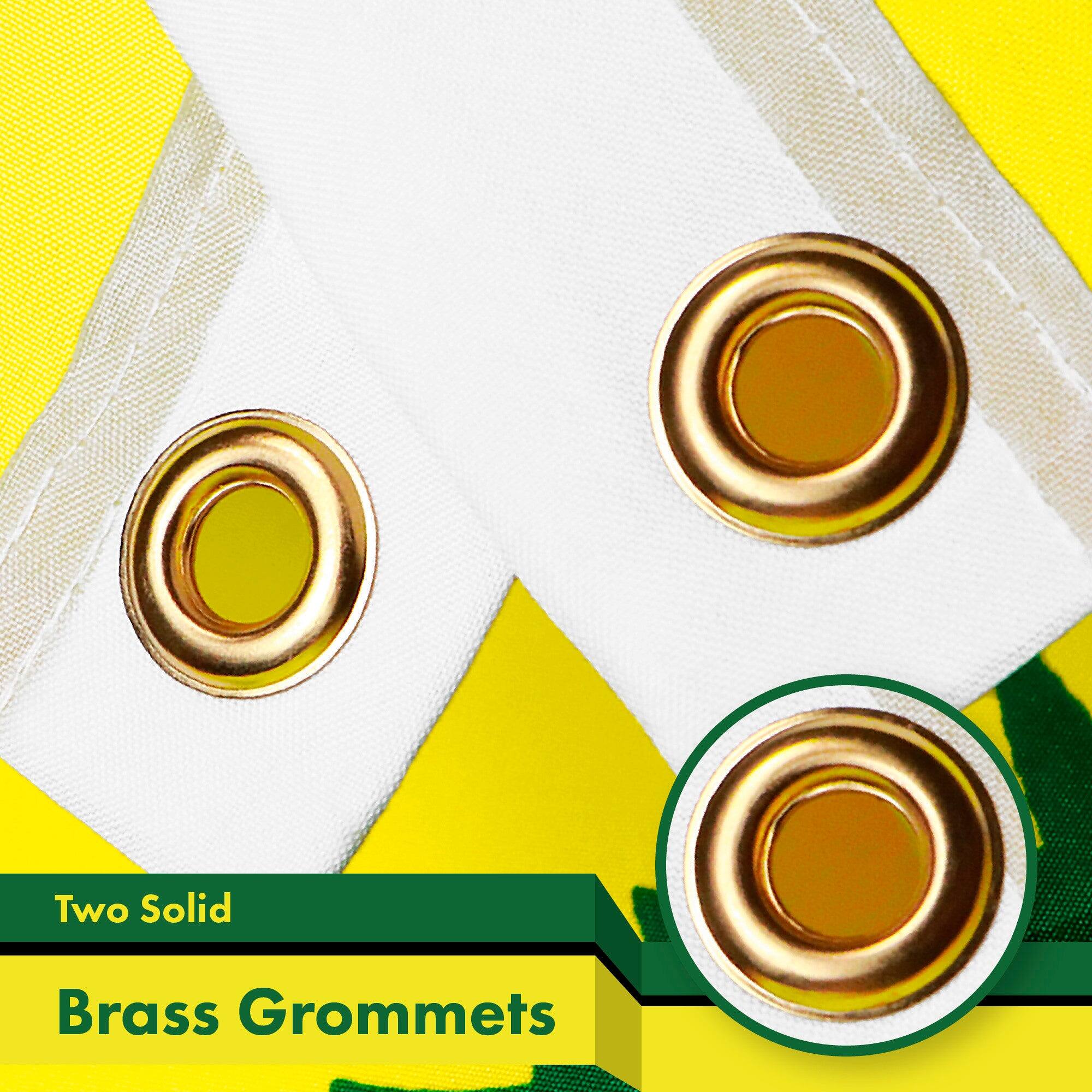 Two Solid Brass Grommets
