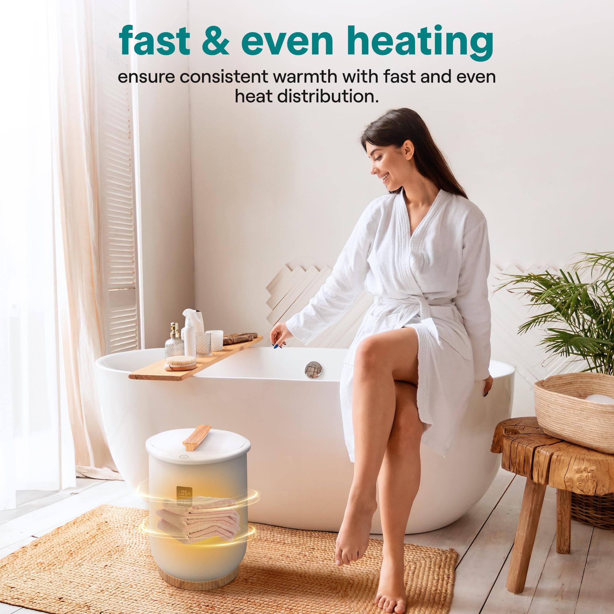 fast & even heating  
ensure consistent warmth with fast and even heat distribution.