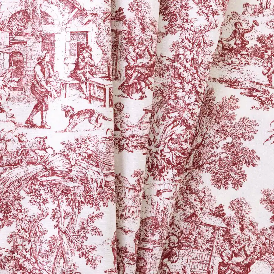 Ellis Curtain Victoria Park Toile Room Darkening Window Rod Pocket Pair ...
