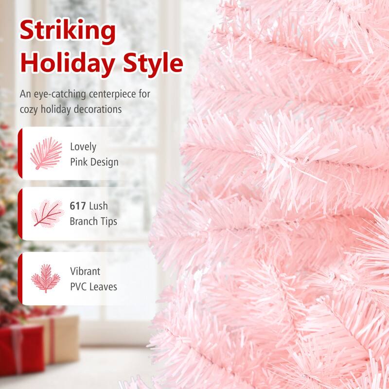 Striking Holiday Style  
An eye-catching centerpiece for cozy holiday decorations  

Lovely Pink Design  
617 Lush Branch Tips  
Vibrant PVC Leaves