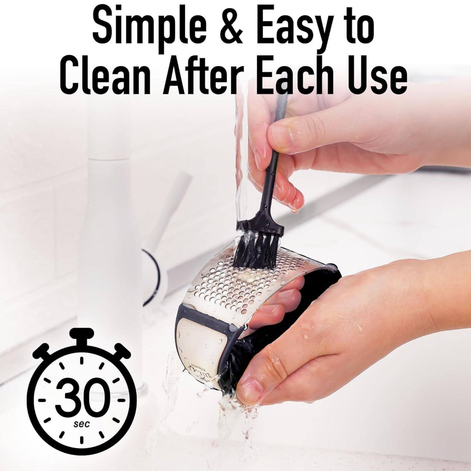 Simple & Easy to Clean After Each Use, 30 sec