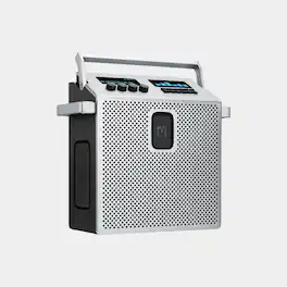 MONDO - Medium Portable Bluetooth Speaker - 60W High-Fidelity Sound, Bluetooth 5.3, Auracast - Metal grey