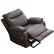 Alt View 13. Bestier - Wide Modern Leather Rhombus Power Reclining Heated Massage Chair with USB and Dual Hidden Cup Holders - 40.6" Wide - Brown.