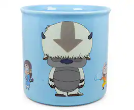 Silver Buffalo - Avatar: The Last Airbender Chibi Character Ceramic Camper Mug | Holds 20 Ounces - Blue