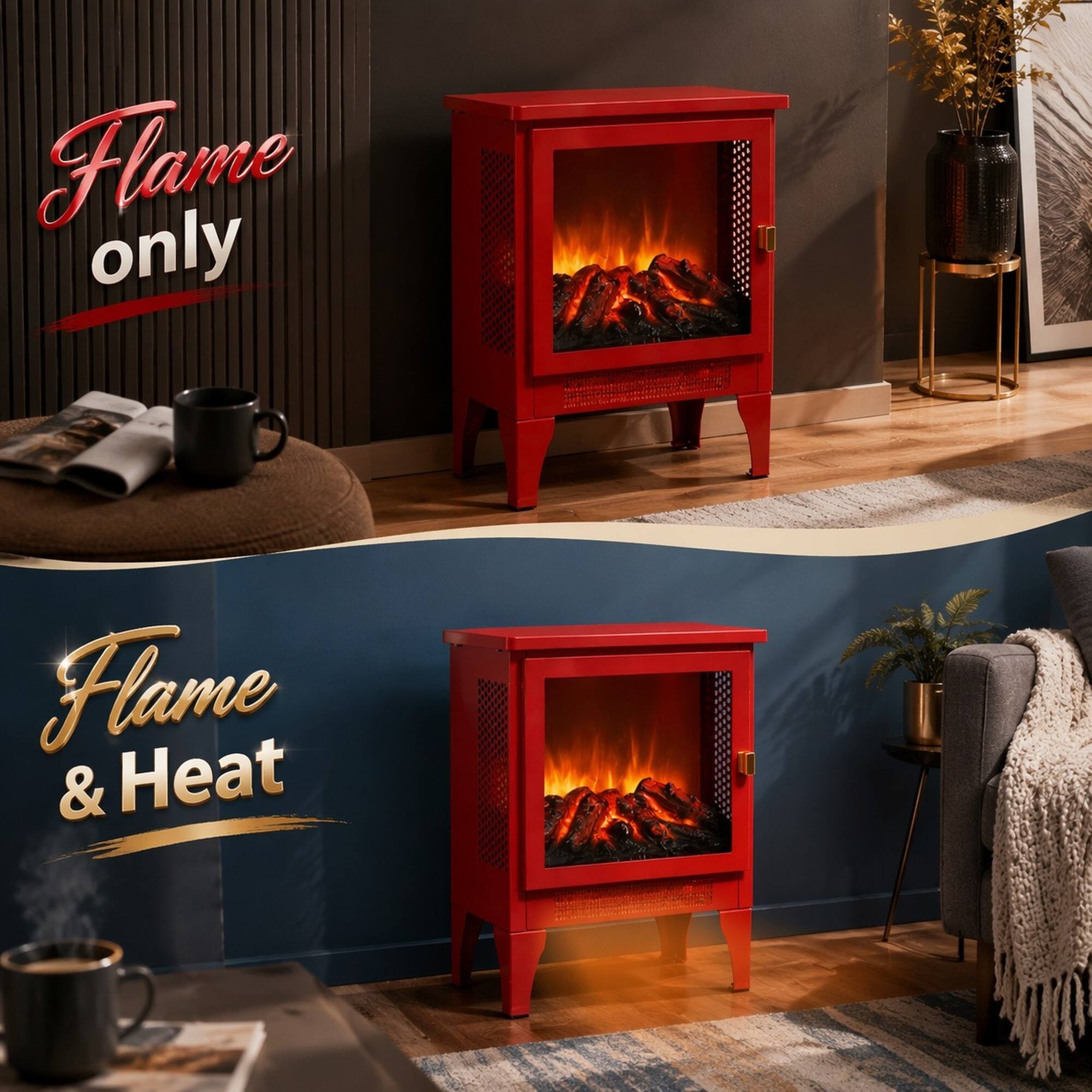 Flame only  
Flame & Heat