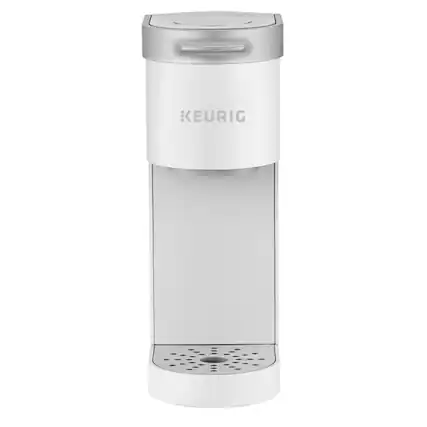 Front. Keurig - Keurig K Mini Single Serve Stone Coffee Maker with 6 to 12Oz Cup Sizes - Black.