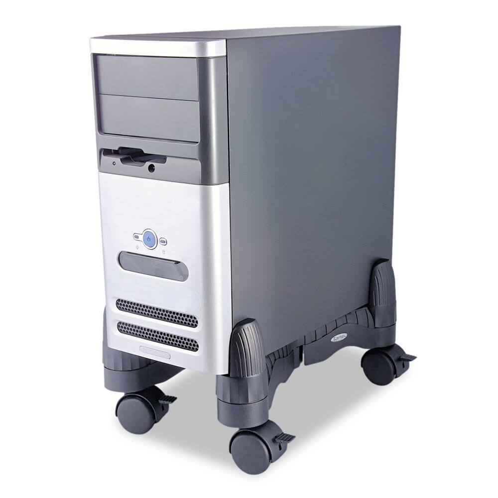 Angle. KanTek - Kantek CS200B 4.5 in. x 16 in. x 7 in. Mobile CPU Stand - Black - Black.