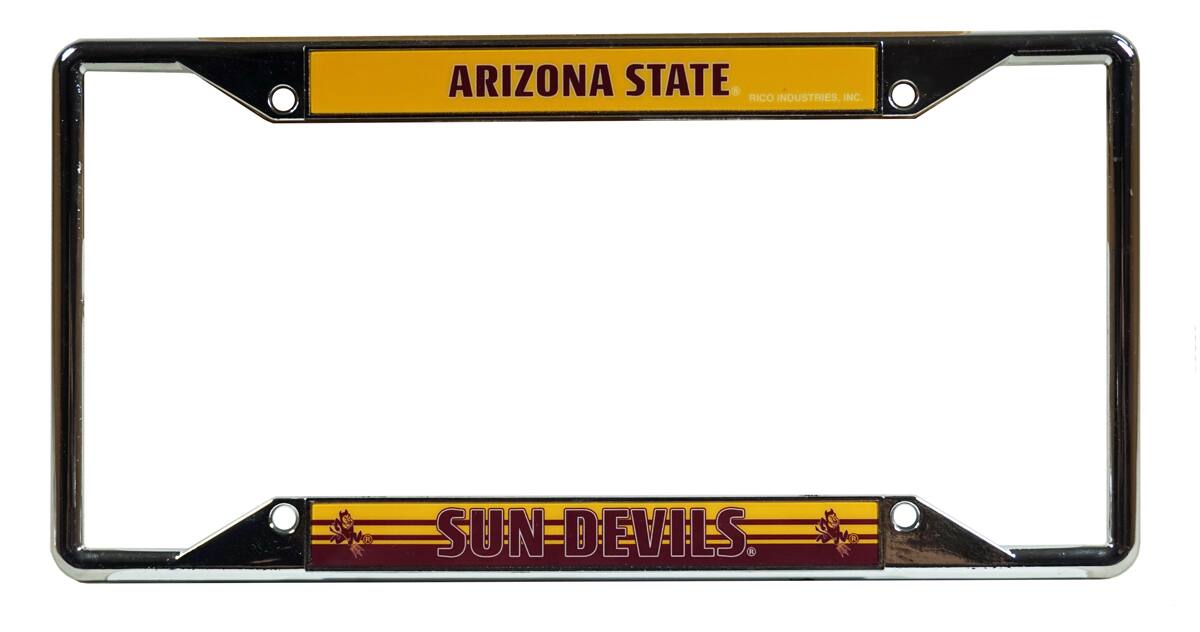Arizona State Sun Devils Chrome EZ View License Plate Frame