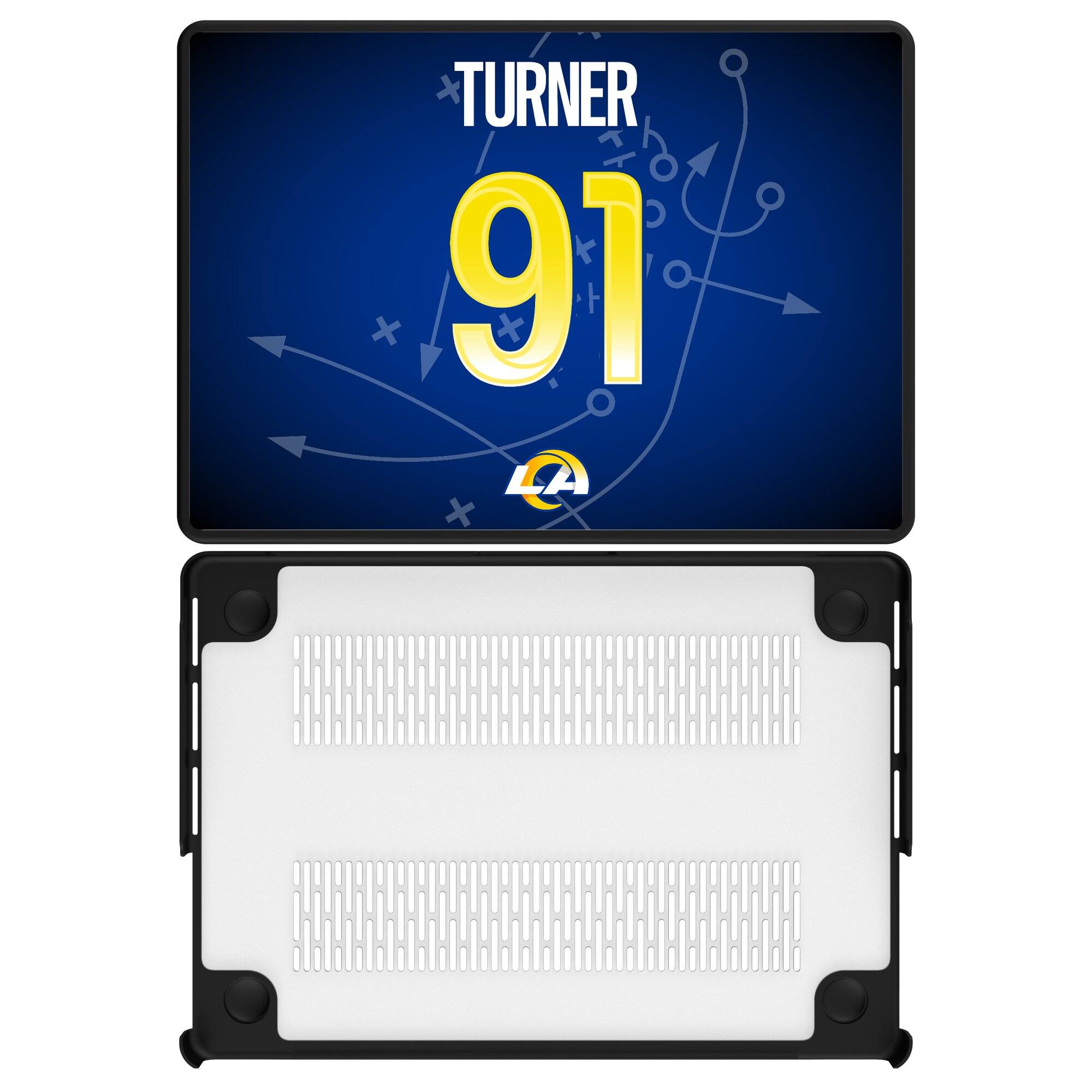 Front. Keyscaper - Kobie Turner Los Angeles Rams MacBook Case - Pro 16 in - Multicolor.