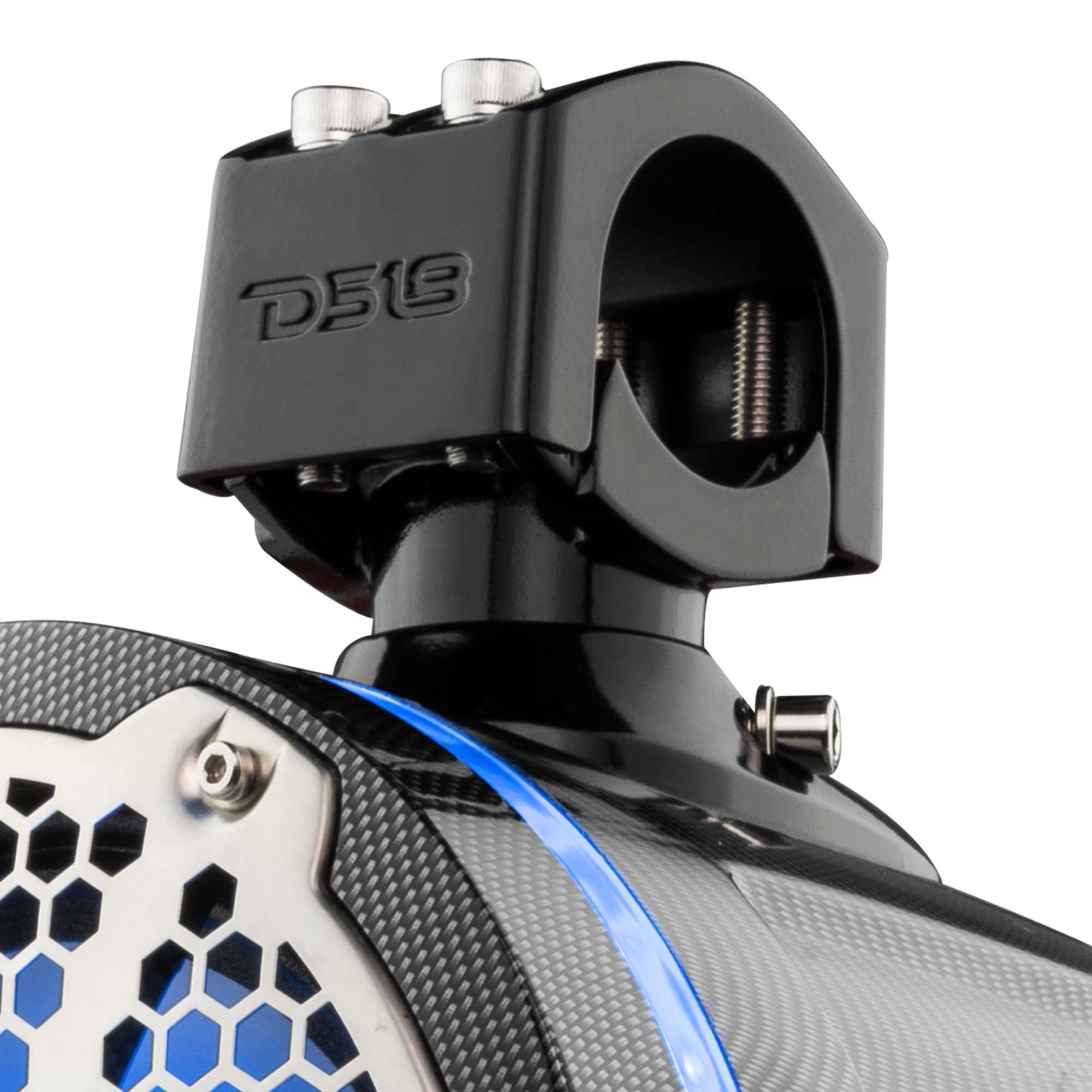 Alt View 4. DS18 Audio - NXL 8" Neodymium Loudspeaker with RGB LED Lights and Grille (Pair), 180W RMS 4-Ohm.