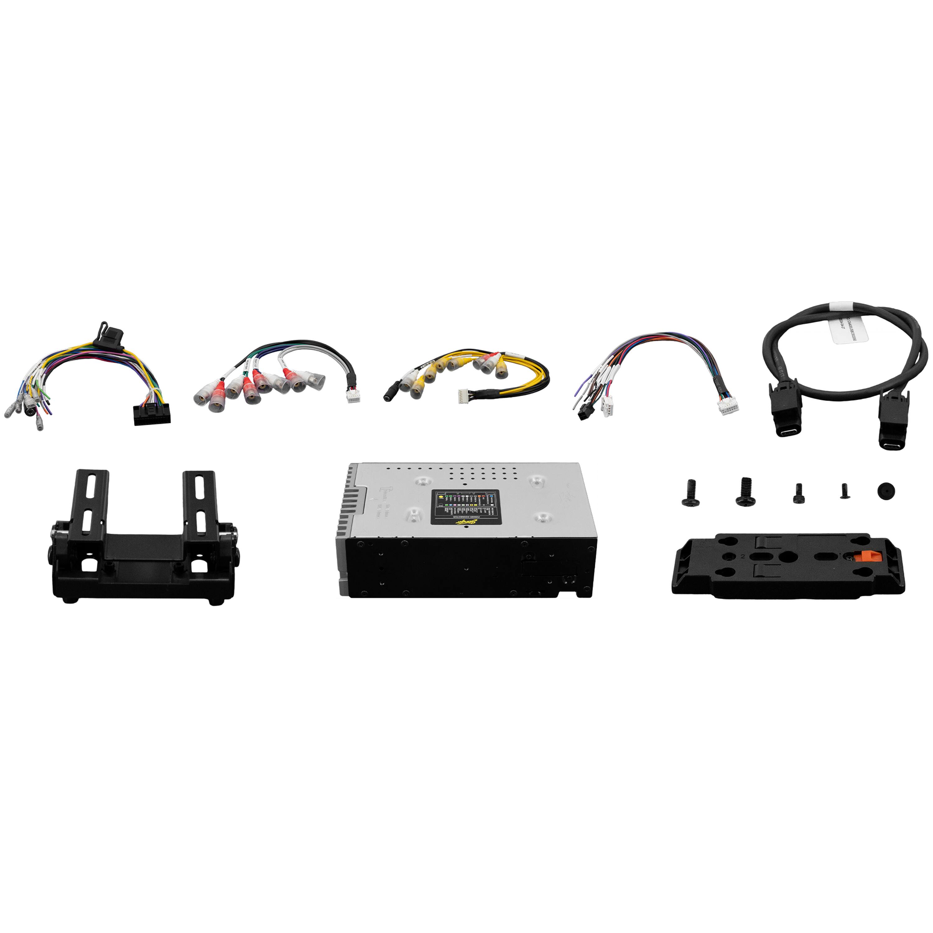 Alt View 19. Stinger - 10.1” Android Auto/Apple CarPlay Bluetooth Digital Media Receiver - Black.