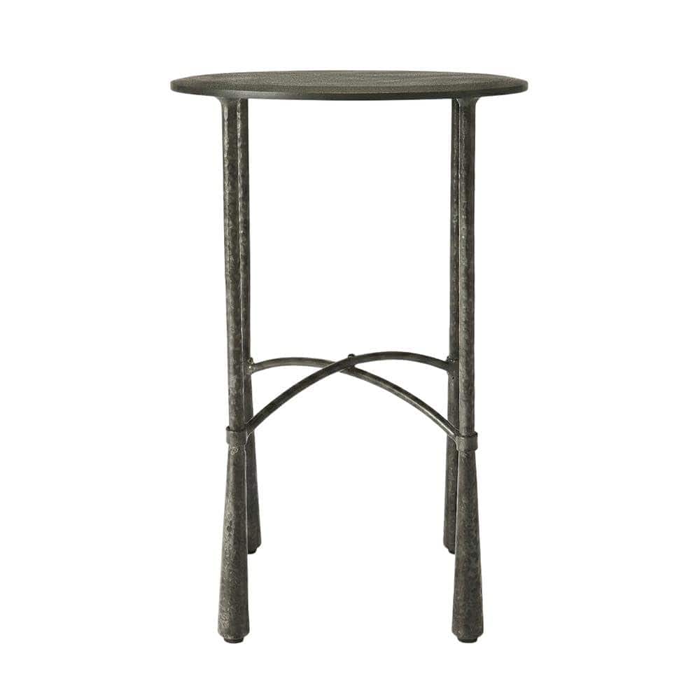 Starlight Canyon Home - Round Side Table with Distressed Finish, Industrial Accent Table for Living Room - Multi-Color price history on PriceWatchPro