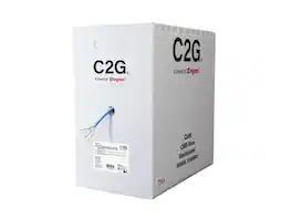 Cables to Go - C2G CAT6 UTP Ethernet Network Cable - Unshielded Twisted Pair - 24 AWG - 1000 ft. - Blue - TAA - C2G56031