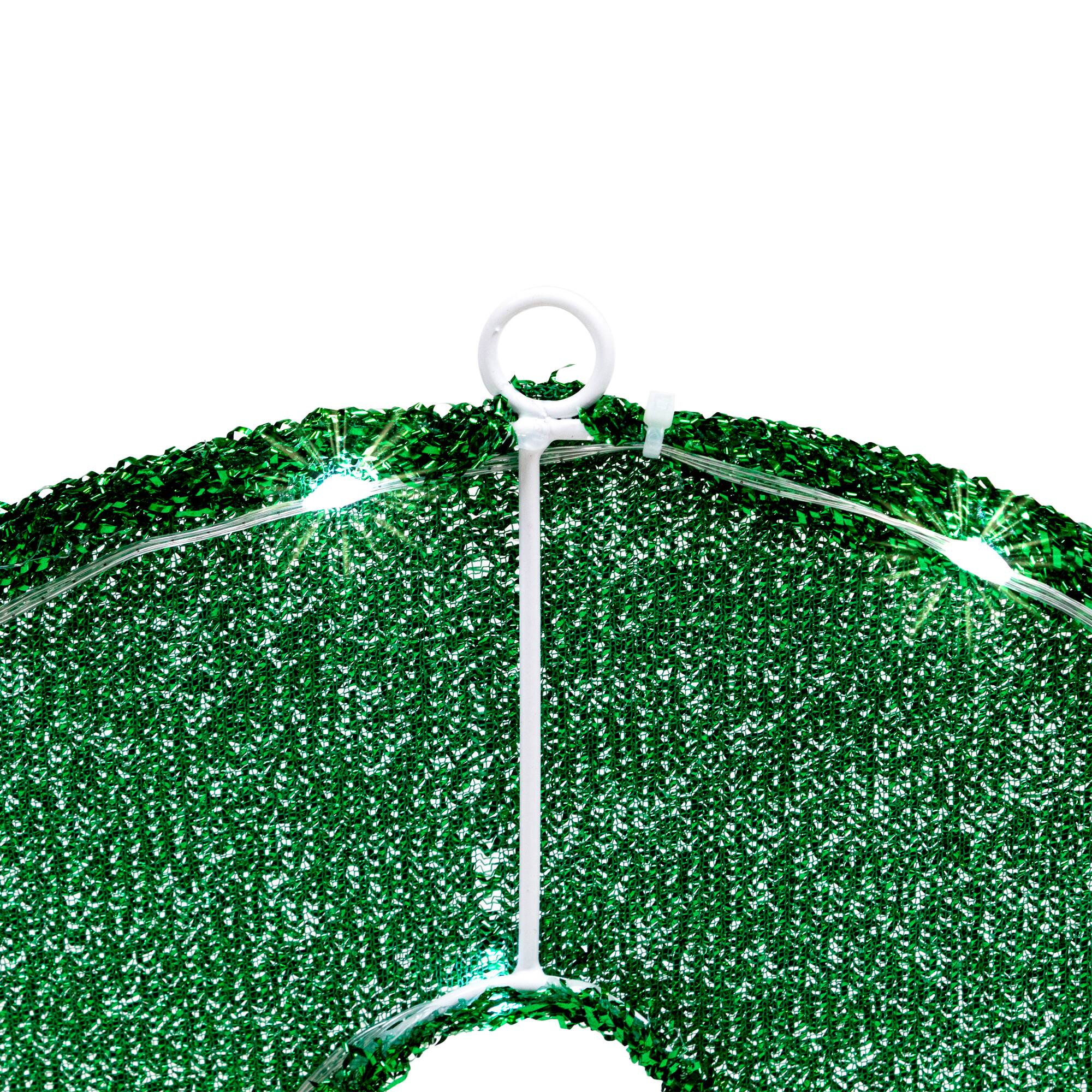 Alt View 8. Northlight - LED Lighted Tinsel BOO Outdoor Halloween Sign Decoration - 50" - Clear Lights - Green.